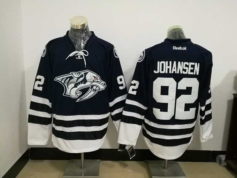 Nashville Predators #92 Ryan Johansen Navy Blue Stitched NHL Jersey